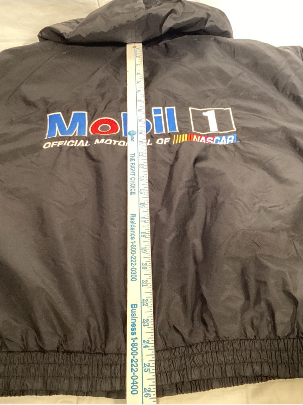 NASCAR Mobil 1 Racing Ryan Newman Rusty Wallace Hooded Jacket Men’s Size Large - Picture 15 of 16